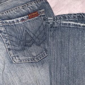 Vintage Y2k Seven For All Mankind A pocket sz 27 jeans 7FAM